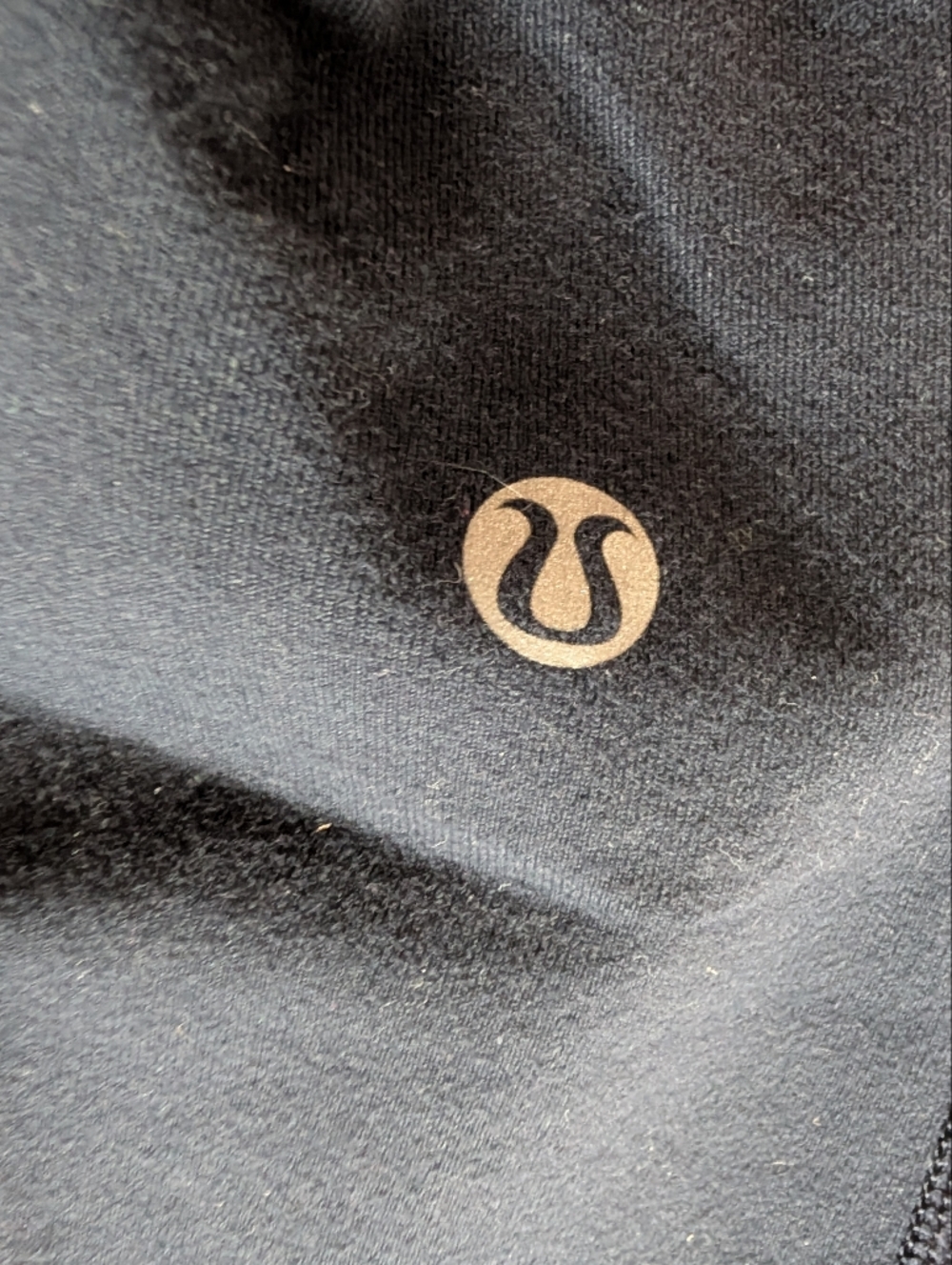 Lululemon Black Cropped Athletic Pants with Teal Waistband Size 12 Some Wear - Picture 6 of 12